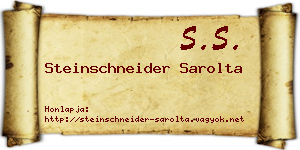 Steinschneider Sarolta névjegykártya
